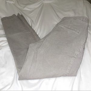 4/$10 ⚡️ H&M Light Gray Corduroy Trouser Pants